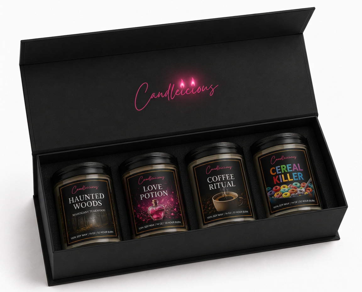 Candleicious Halloween candle collection — coming soon